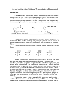 Stereochemistry of the Addition of Bromine to trans