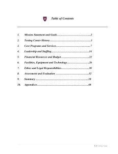 Table of Contents - Weber State University