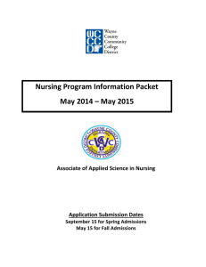 Nursing Information Packet - Wayne County Community College