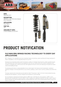 PRODUCT NOTIFICATION