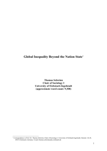 Global Inequality Beyond the Nation State