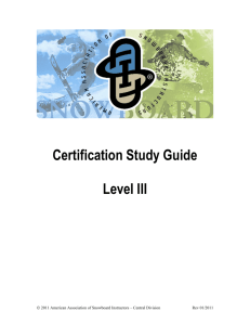 AASI-C L3 Cert Study Guide 2011 - PSIA