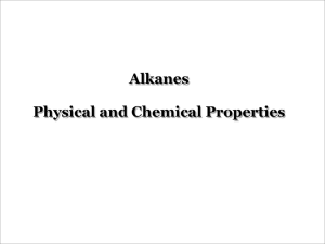 Alkanes Physical and Chemical Properties