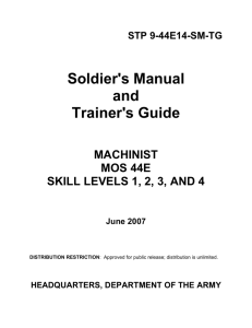 Soldier's Manual and Trainer's Guide