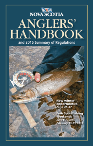 Anglers' Handbook - Government of Nova Scotia