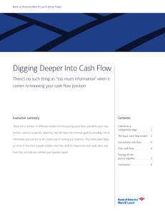 Digging Deeper Into Cash Flow - Bank of America Merrill Lynch