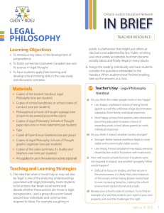 In Brief: Legal Philosophy - the Ontario Justice Education Network