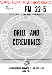 FM 22-5 ( Drill and Ceremonies ) 1964