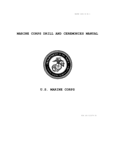 U.S. Marine Corps Drill and Ceremonies Manual
