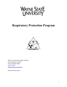 WSU Written Respiratory Protection Program