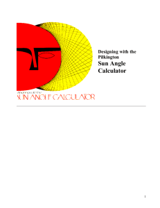 Sun Angle Calculator