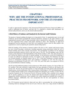 chapter 1 why are the international professional practices framework