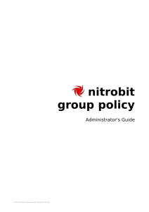 nitrobit group policy - Administrator's Guide