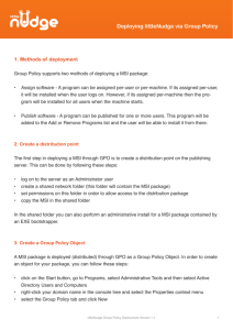 Deploying littleNudge via Group Policy