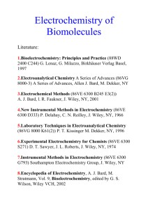 Electrochemistry of Biomolecules