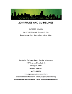 2015 rules and guidelines - Logan Square Farmers Market