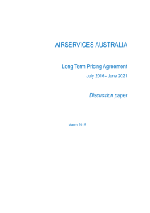 Pricing Discussion Paper