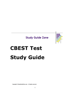 CBEST Test Study Guide