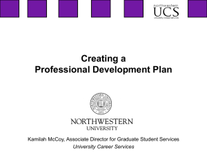 Creating a Professional Development Plan