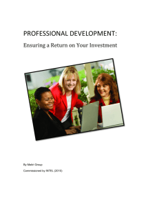 Professional Development: Ensuring a Return on Your