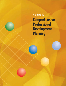 A Guide to Comprehensive Professional Development Planning