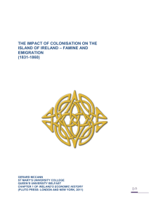 the impact of colonisation on the island of ireland