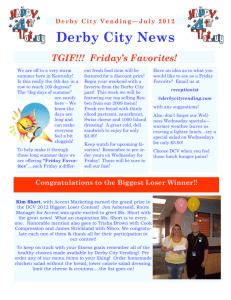 July 2012 - Derby City Vending