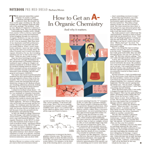 How to Get an A- In Organic Chemistry