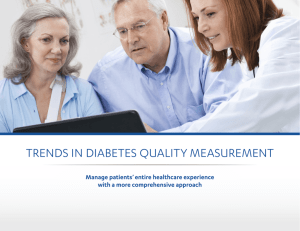 trends in diabetes quality measurement