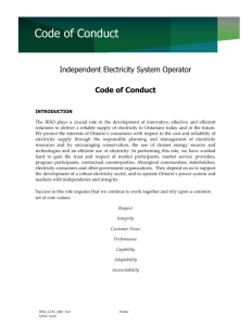 IESO Code of Conduct