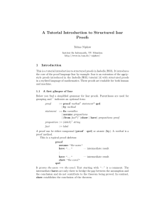 A Tutorial Introduction to Structured Isar Proofs