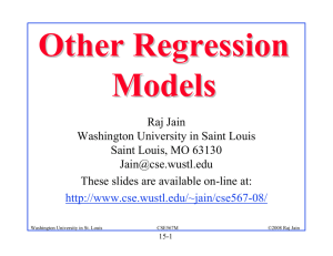 Other Regression Models - Washington University in St. Louis