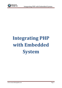 Integrating PHP with Embedded System