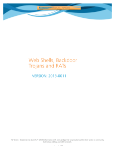 Web Shells, Backdoor Trojans and RATs