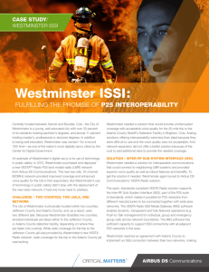 Westminster ISSI - Airbus DS Communications
