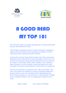 A GOOD READ MY TOP 10! - American School of Paris