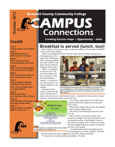 October 2013 - Beaufort County Community College