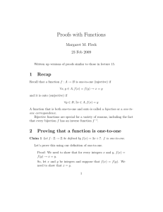 Proofs with Functions