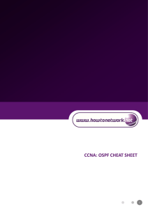 CCNA: OSPF CHEAT SHEET