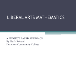 liberal arts mathematics