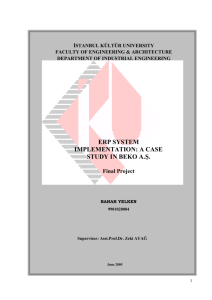 ERP SYSTEM IMPLEMENTATION: A CASE STUDY