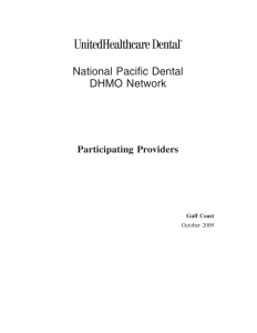 National Pacific Dental DHMO Network