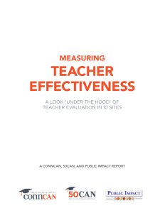 teacher effectiveness