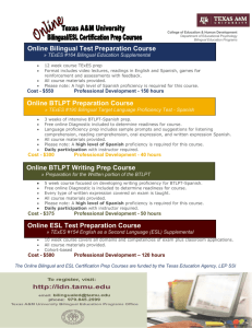 Online Bilingual Test Preparation Course Online ESL Test