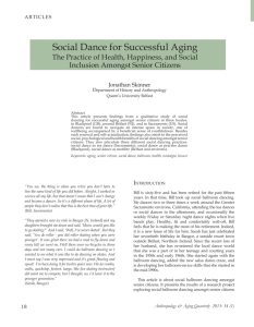 Social Dance for Successful Aging - Association for Anthropology