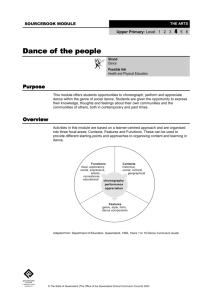 Dance of the people - Queensland Curriculum and Assessment