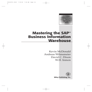Mastering the SAP® Business Information Warehouse