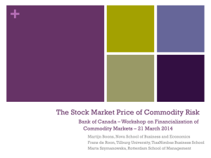 The Stock Market Price of Commodity Risk