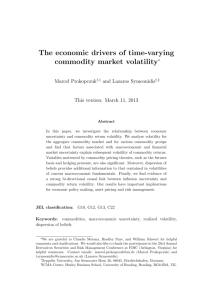 The economic drivers of time-varying commodity market volatility