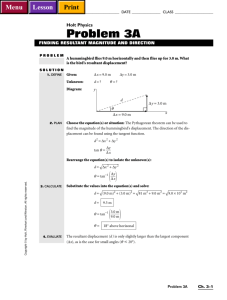 Holt Physics Problem 3A